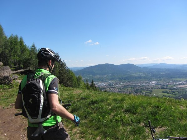 St-Dié depuis la rampe de parapente