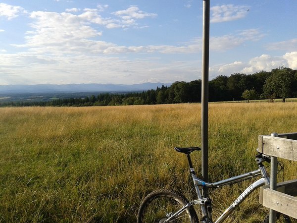 Au mont Renaud, vue en direction des Vosges, du Thanner à La Planches des Belles Filles