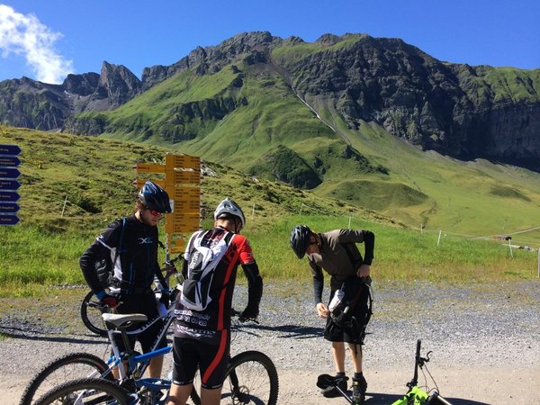 Arrivée en haut on se prépare