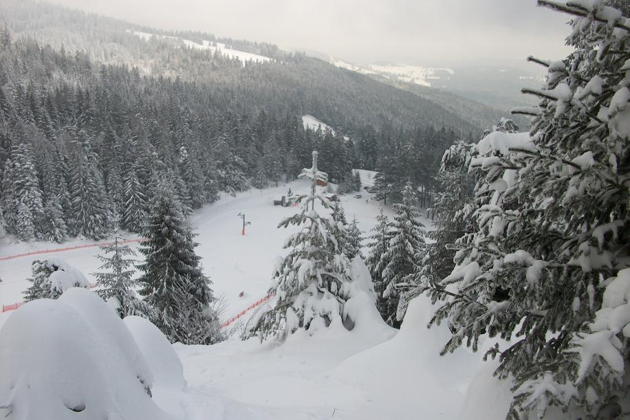 Sur les hauteurs du Tanet et de la piste débutants
