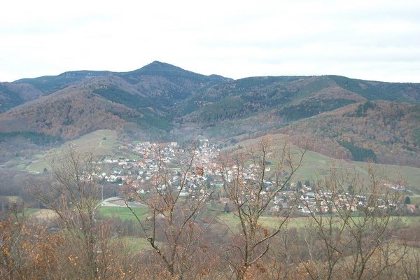 Vue du Flixbourg sur Zimmerbach