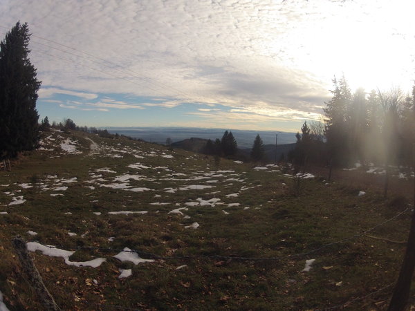 Magnifique vue sur les Alpes, dommage pas le bon appareil photo