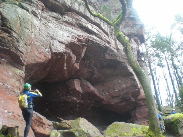 la grotte du Brotsch, site d´escalade pour mutants!