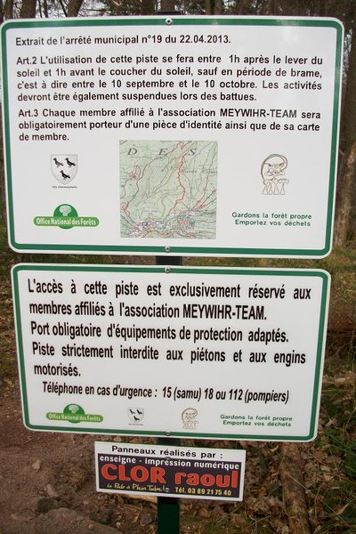 Départ de la piste de DH
